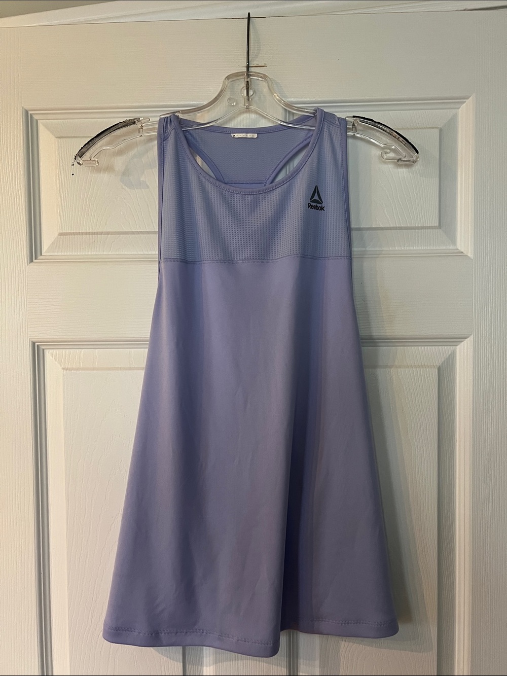 🌷6/$20🌷 Reebok Lavender Mesh Yoke Athletic Tank Dress